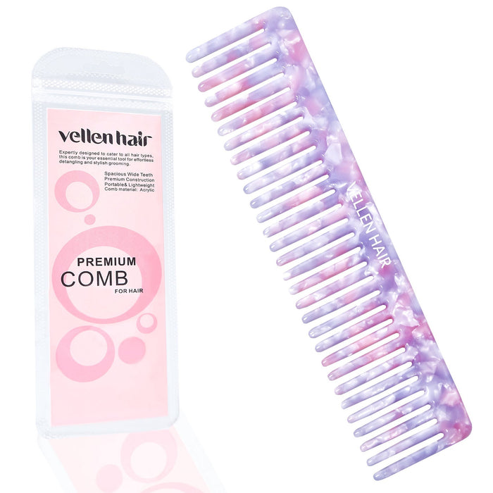 5.9-Inch Cellulose Acetate Wide-Tooth Comb