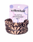 Durable & Stylish Elastic Hair Bands 3 - Pack - Zebra