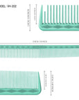 Vellen Hair® Ultimate Cutting Combs 5 Different Sizes - Mint