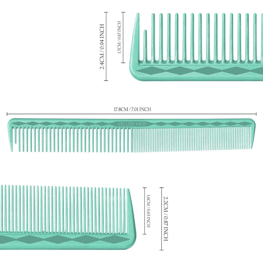 Vellen Hair® Ultimate Cutting Comb - VH202 - 17.8 cm / 7 inch - Mint