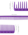 Vellen Hair® Ultimate Cutting Comb - VH204 - 22.8 cm / 8.97 inch - Purple
