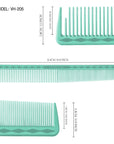 Vellen Hair® Ultimate Cutting Combs 5 Different Sizes - Mint