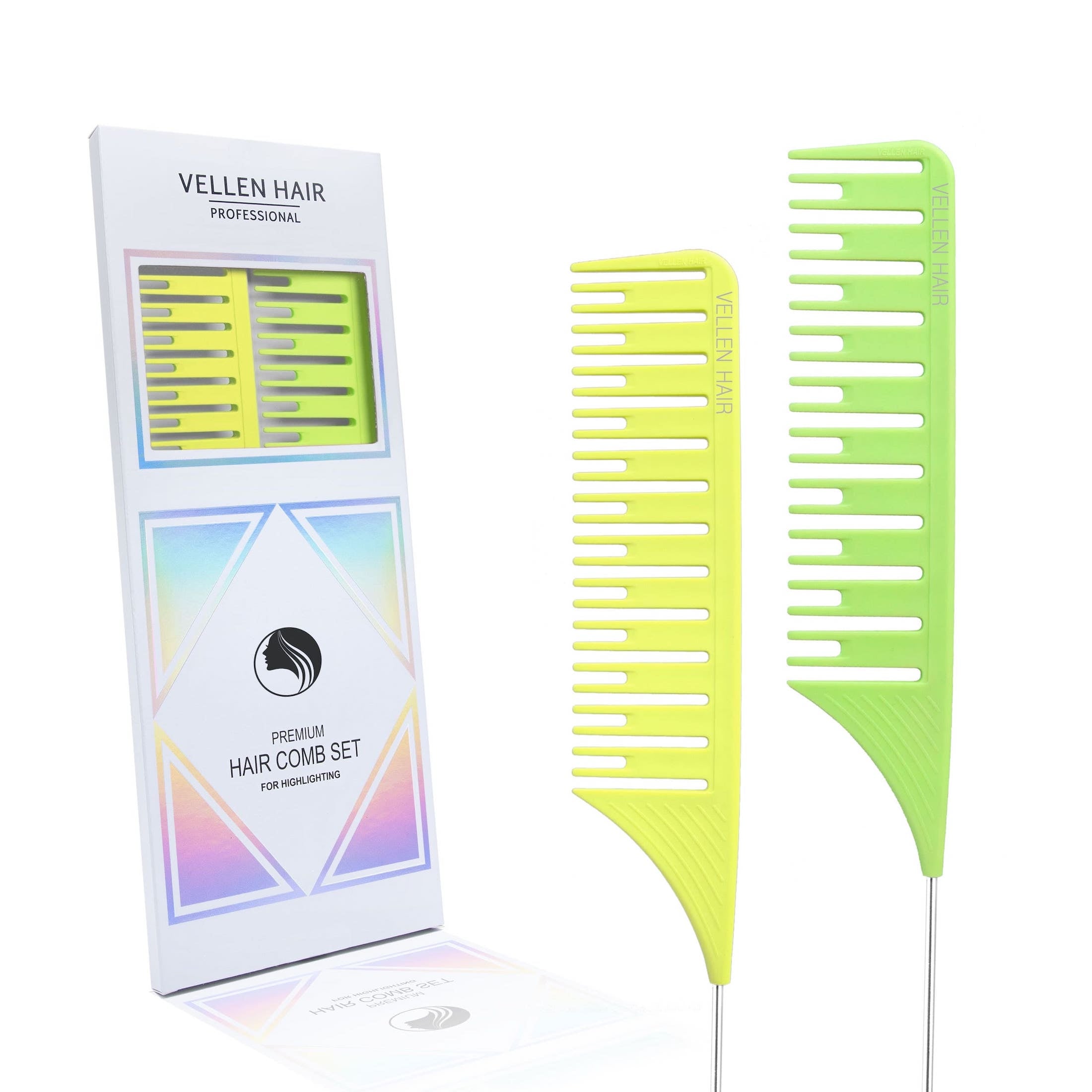 Highlighting Comb Set 1.0 - 2 Sizes - Yellow/Green