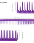 Vellen Hair® Ultimate Cutting Combs 5 Different Sizes - Purple