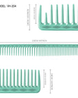 Vellen Hair® Ultimate Cutting Combs 5 Different Sizes - Mint