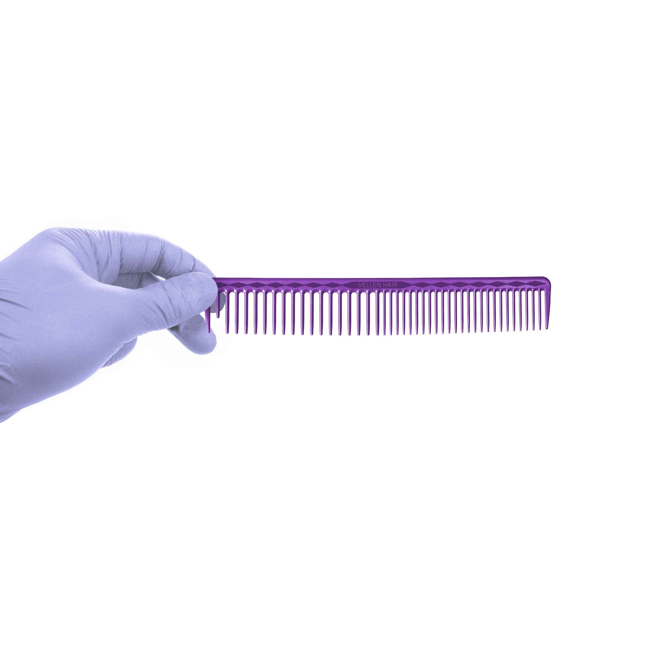 Vellen Hair® Ultimate Cutting Comb - VH207 - 18.4 cm / 7.24 inch - Purple