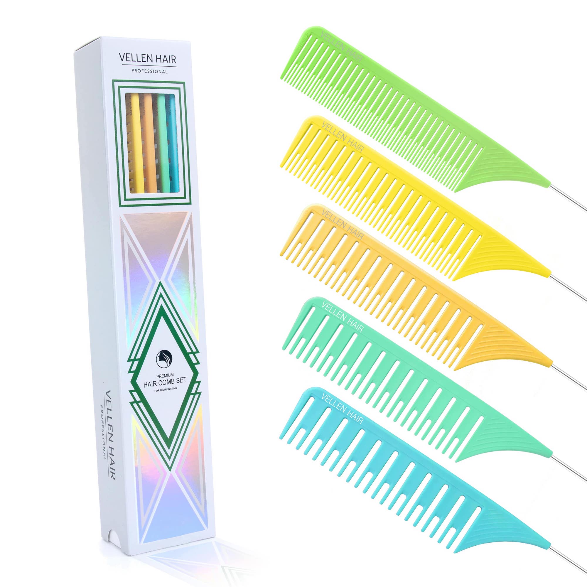 Highlighting Comb Set 1.0 - 5 Sizes - Multic