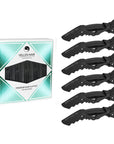 Alligator Hair Clips - 6 Pack - Black