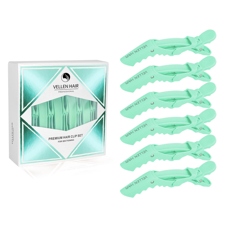 Alligator Hair Clips - 6 Pack - Mint
