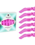 Alligator Hair Clips - 6 Pack - Pink