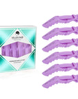 Alligator Hair Clips - 6 Pack - Purple