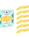 Alligator Hair Clips - 6 Pack - Yellow