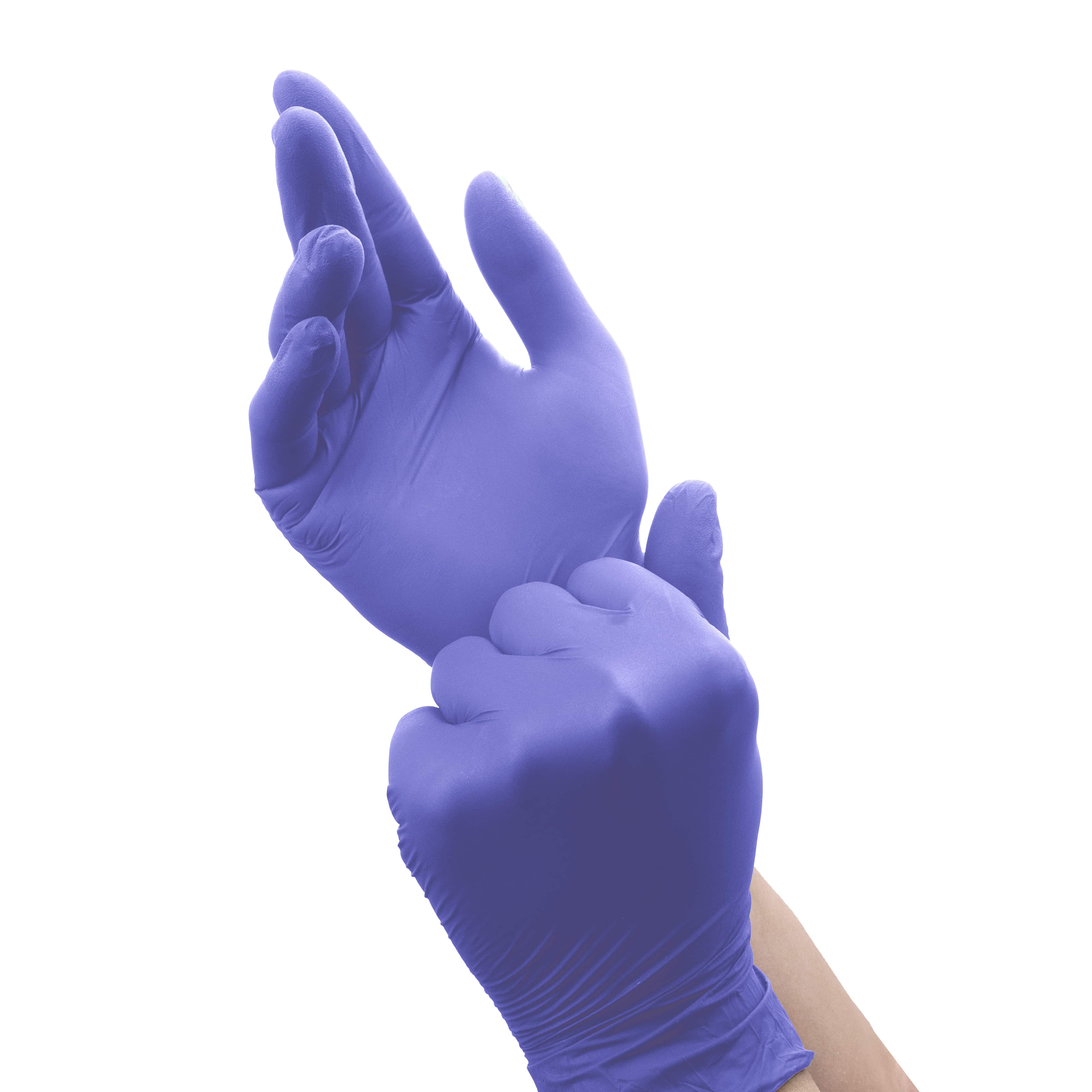 Gunati Guanti In Nitrile Viola Sterili - 100 Pezzi, Taglia M, Monouso, Purple, Ro.Ial. Purple