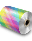 Embossed Foil Roll - 600ft - 13 Micron - Rainbow Life
