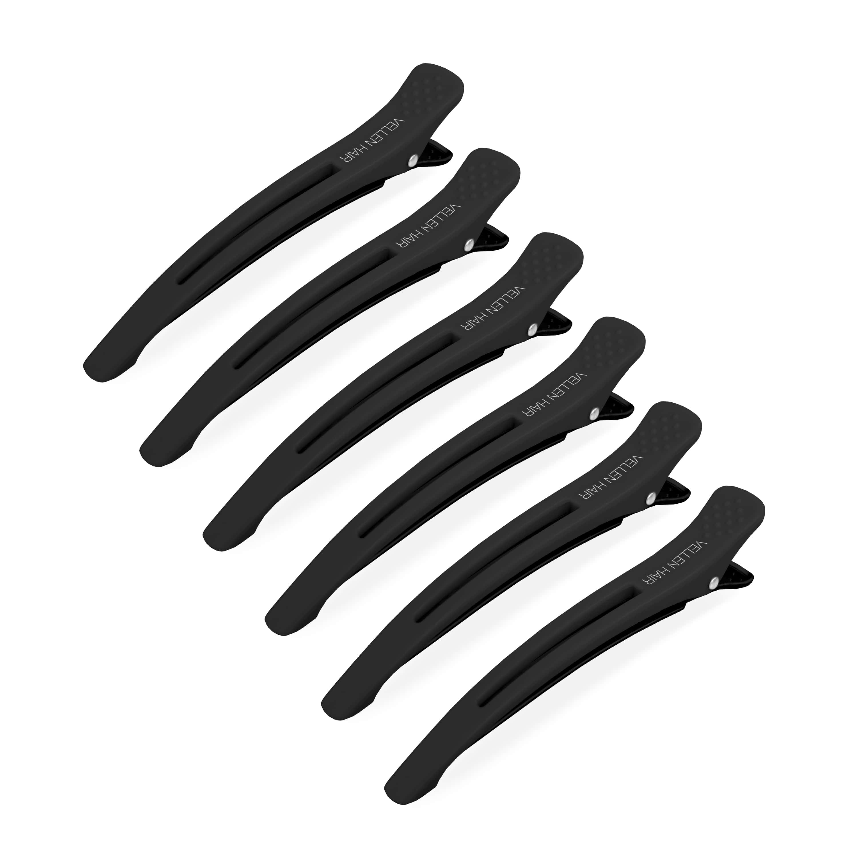 Sectioning Hair Clips - 6 Pack - Black – Vellen-Hair