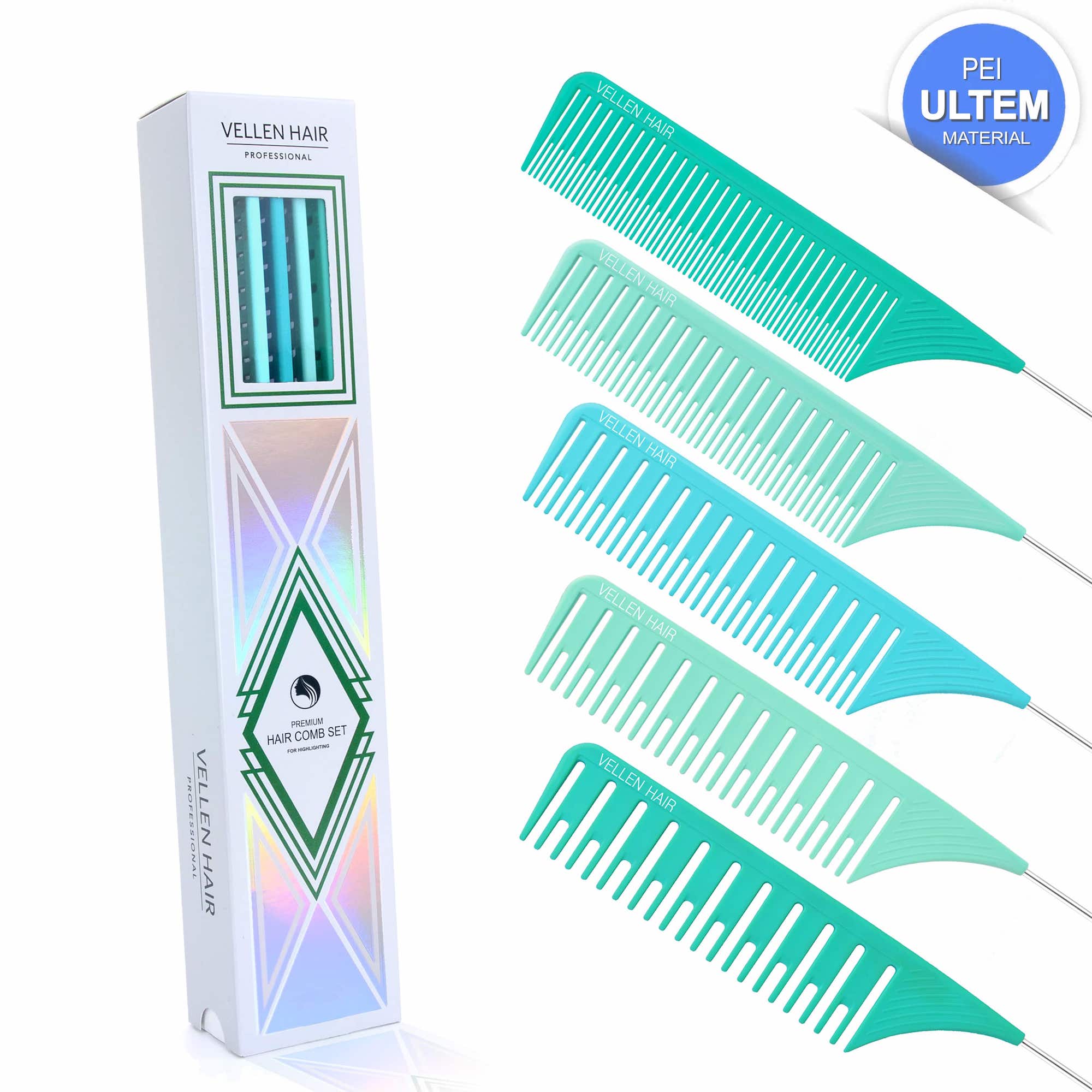 Ultimate Highlighting Comb Set 2.0 - 5 Sizes - Mutli-Color