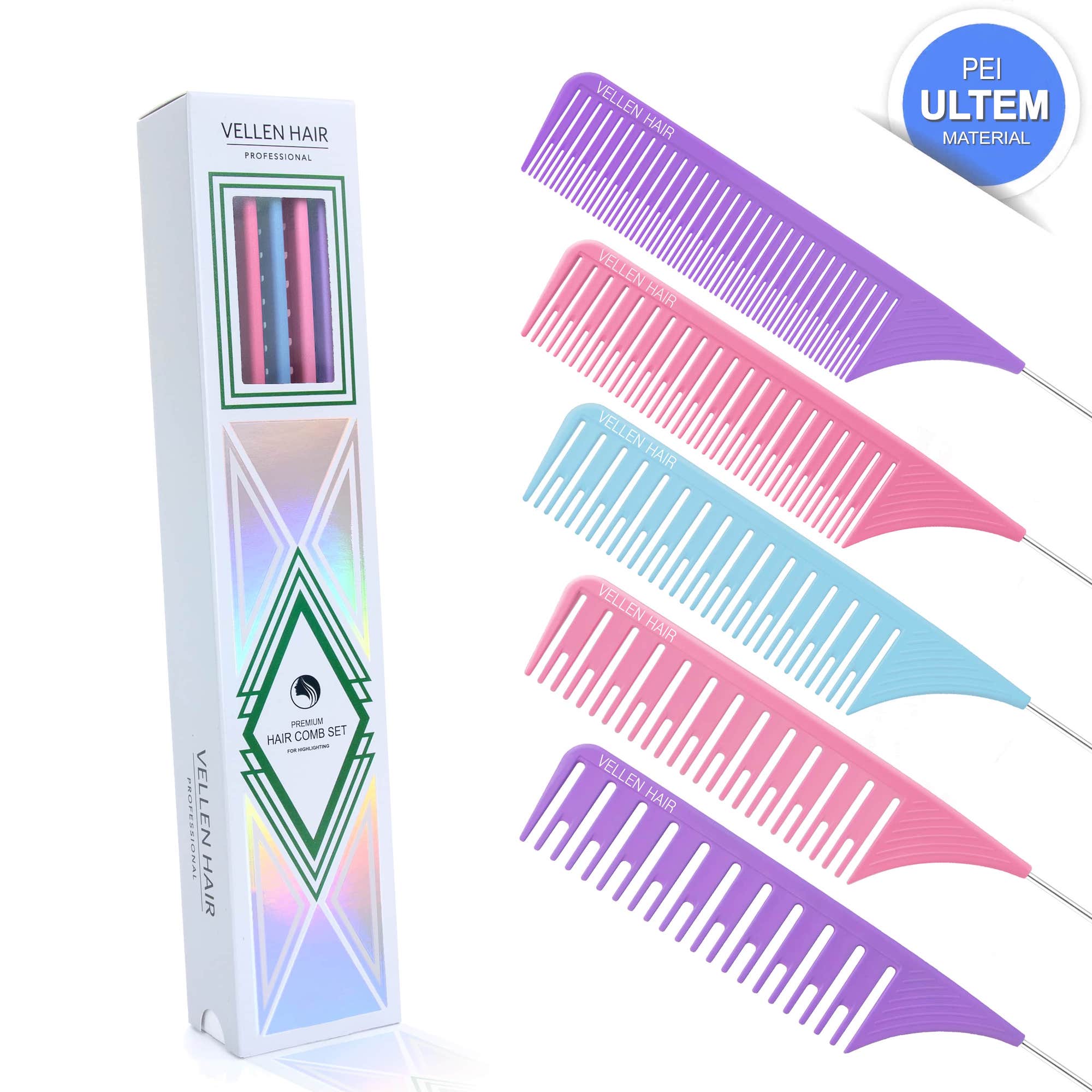 Ultimate Highlighting Comb Set 2.0 - 5 Sizes