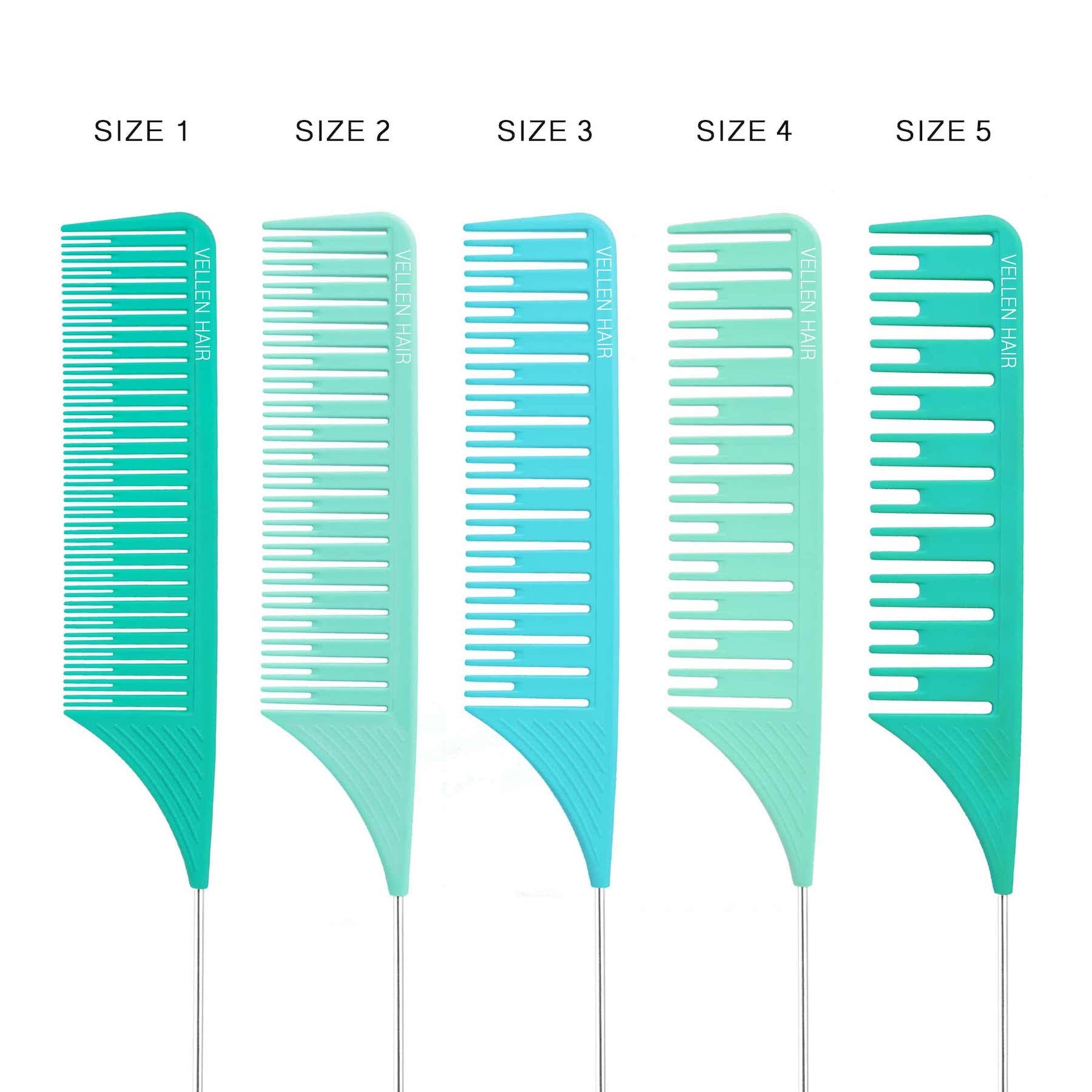Ultimate Highlighting Comb Set 2.0 - 5 Sizes - Mutli-s