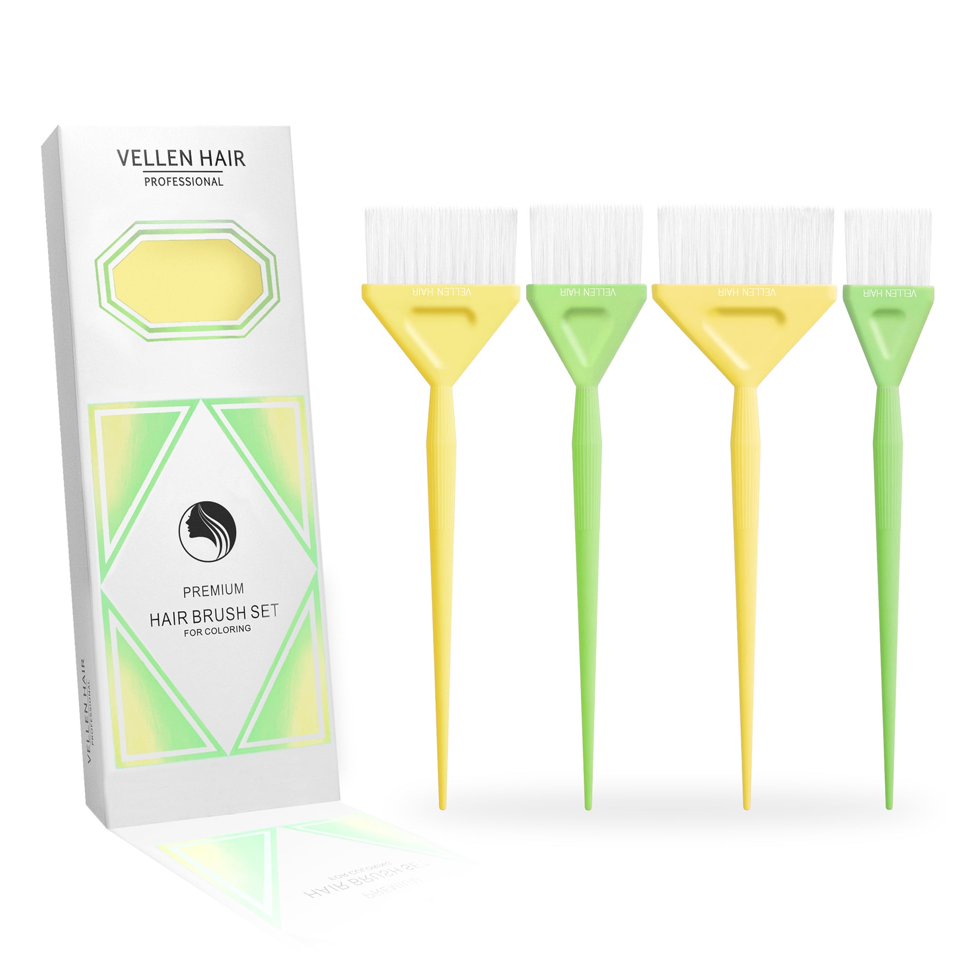 Color Brush - 4 Pack - Yellow/Green