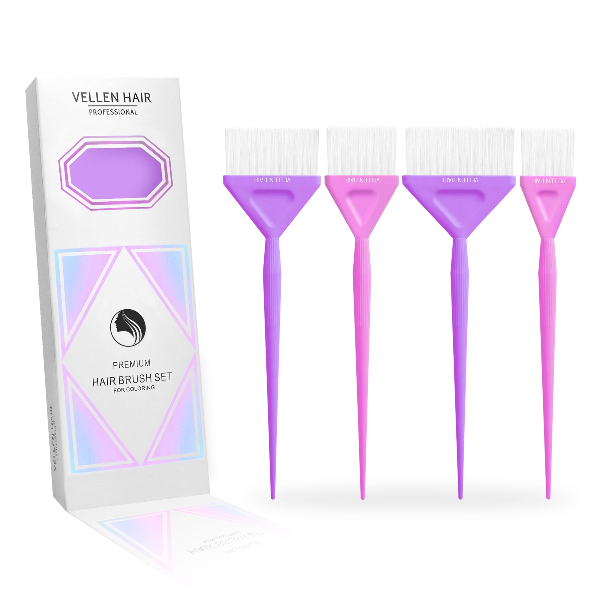 Color Brush - 4 Pack - Purple/Pink