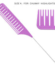 Highlighting Comb Set 1.0 - 2 Sizes - Purple/Pink