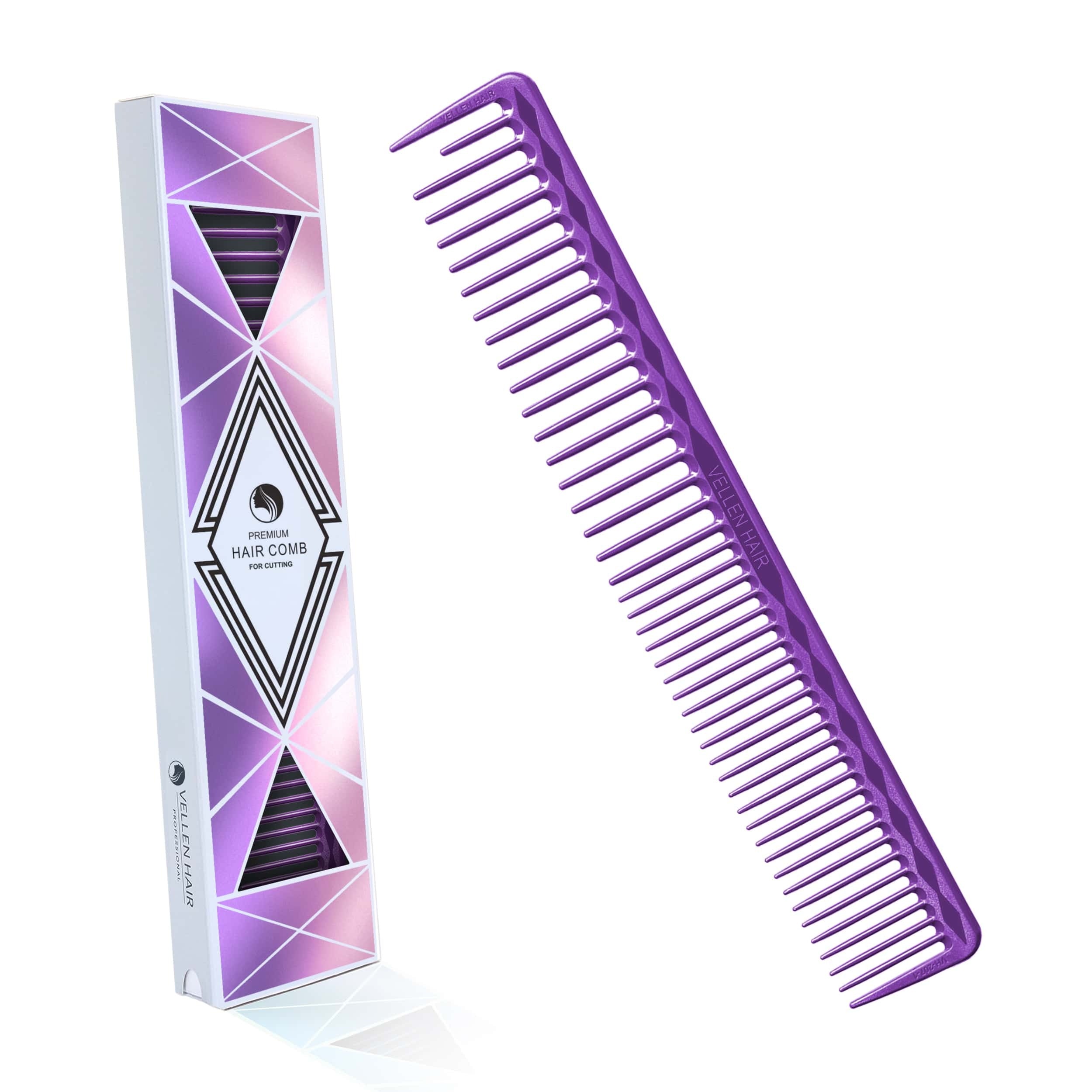Vellen Hair® Ultimate Cutting Comb - VH207 - 18.4 cm / 7.24 inch - Purple