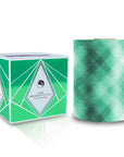 Embossed Foil Roll - 600ft - 13 Micron - Green Checkered