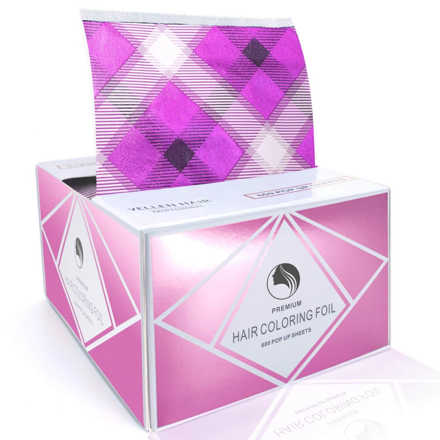 5x11 Pop Up Foil Sheets - 600 Sheets - Pink Checkered