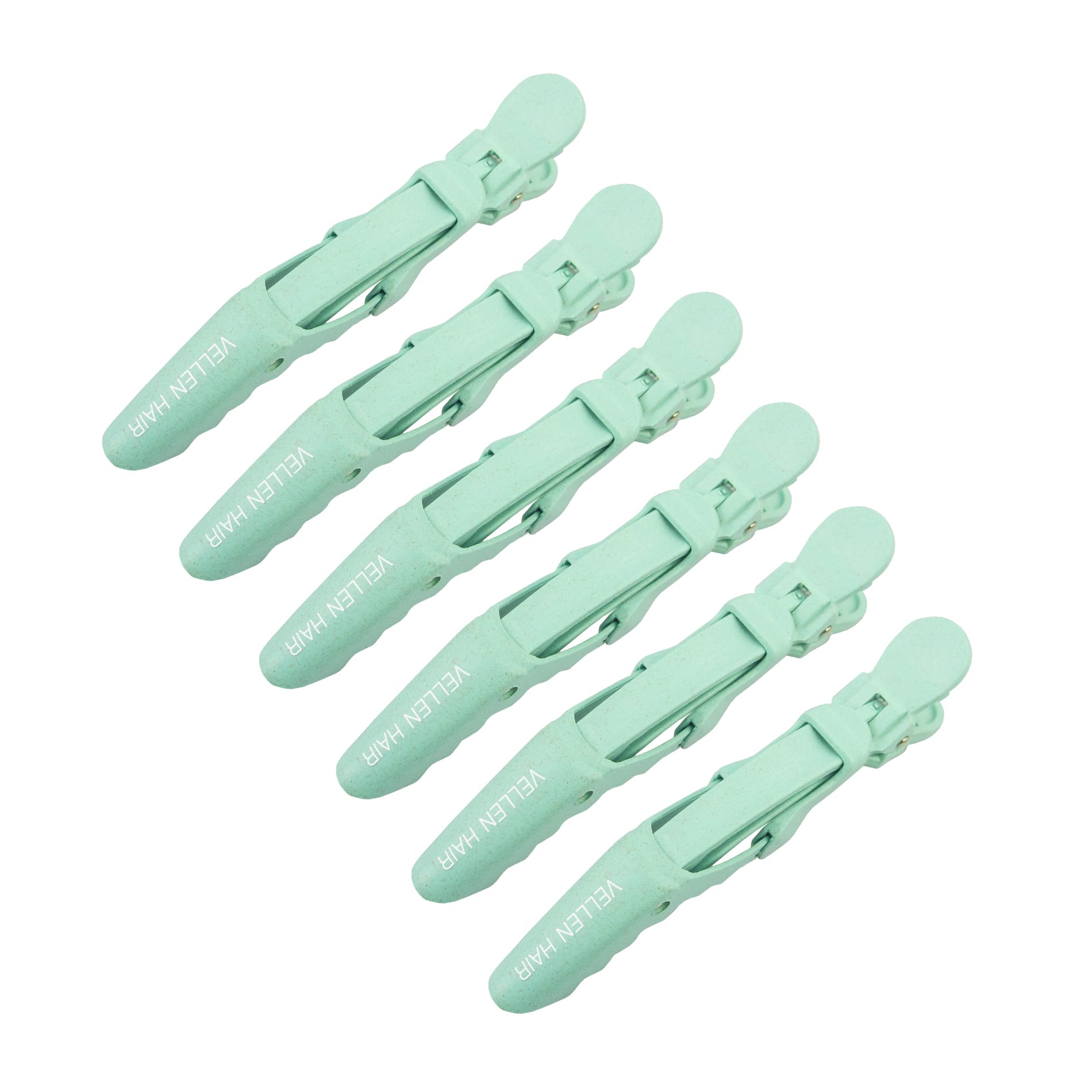 Alligator Hair Clips - 6 Pack - Eco Mint