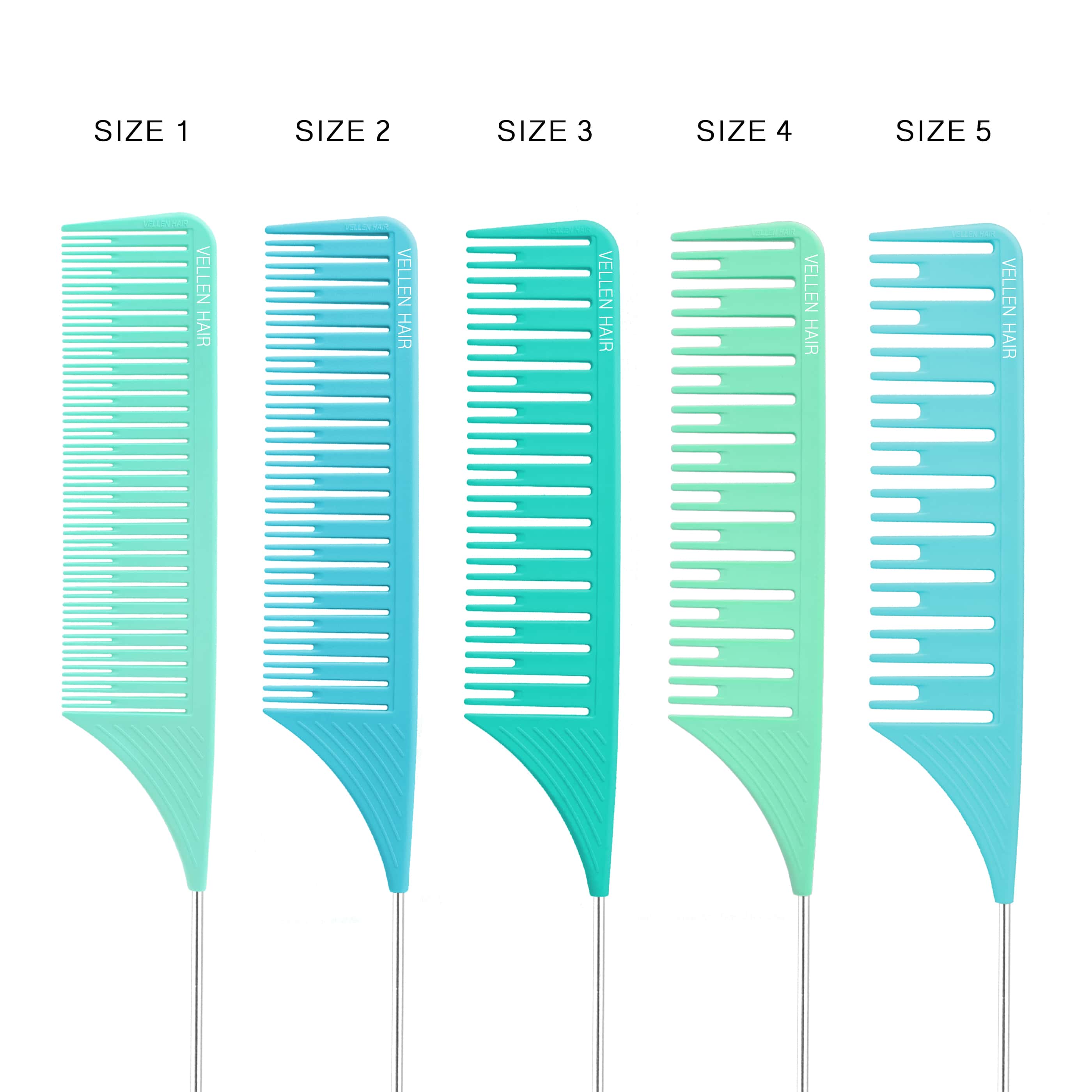 Highlighting Comb Set 1.0 - 2 Sizes - Blue/Mint