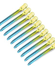Super Sectioner Clips - 10 Pack - Turquoise/Yellow Ombre