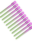 Super Sectioner Clips - 10 Pack - Green/Pink Ombre