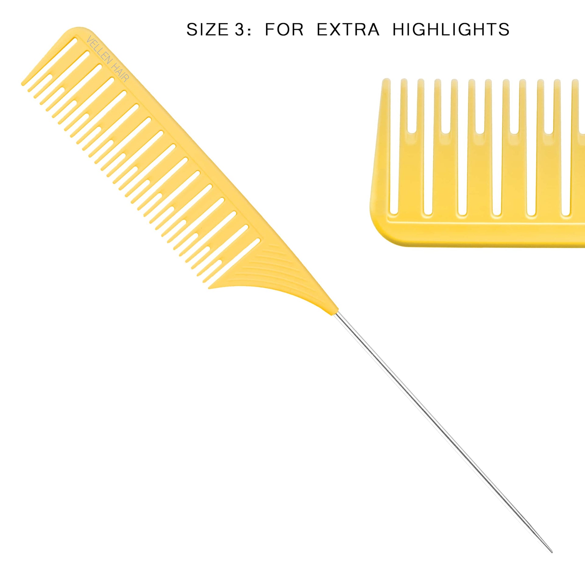 Highlighting Comb Set - 5 Sizes - Multi Colors – Vellen-Hair