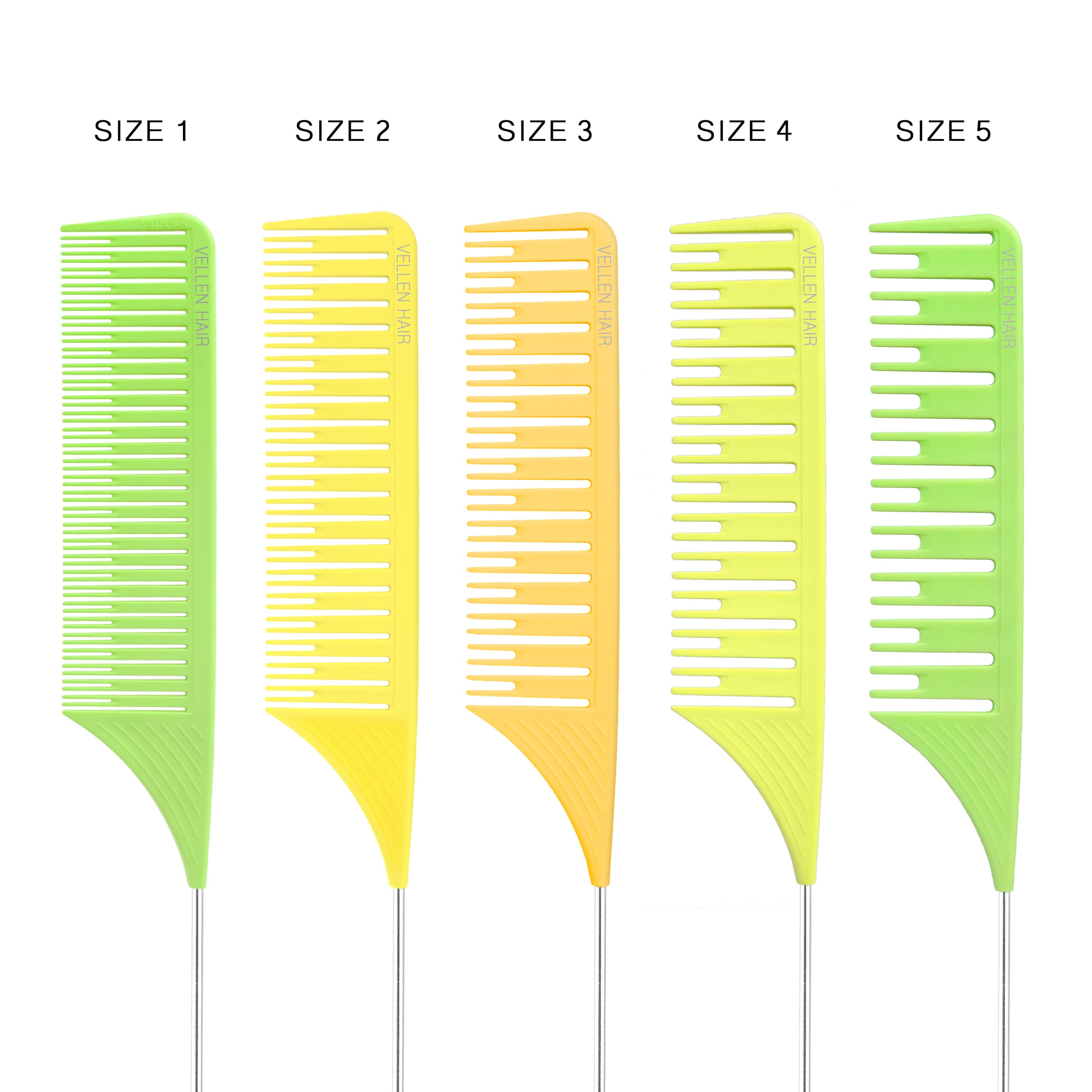 Highlighting Comb Set 1.0 - 5 Sizes - Multi Colors