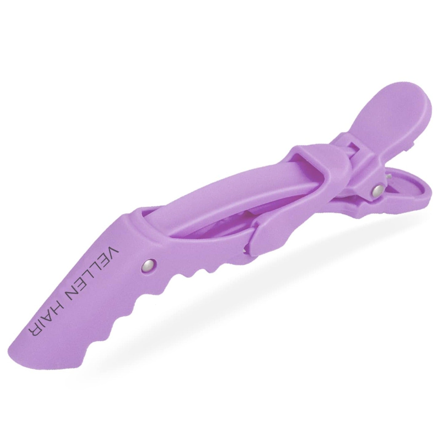 Alligator Hair Clips - 6 Pack - Purple