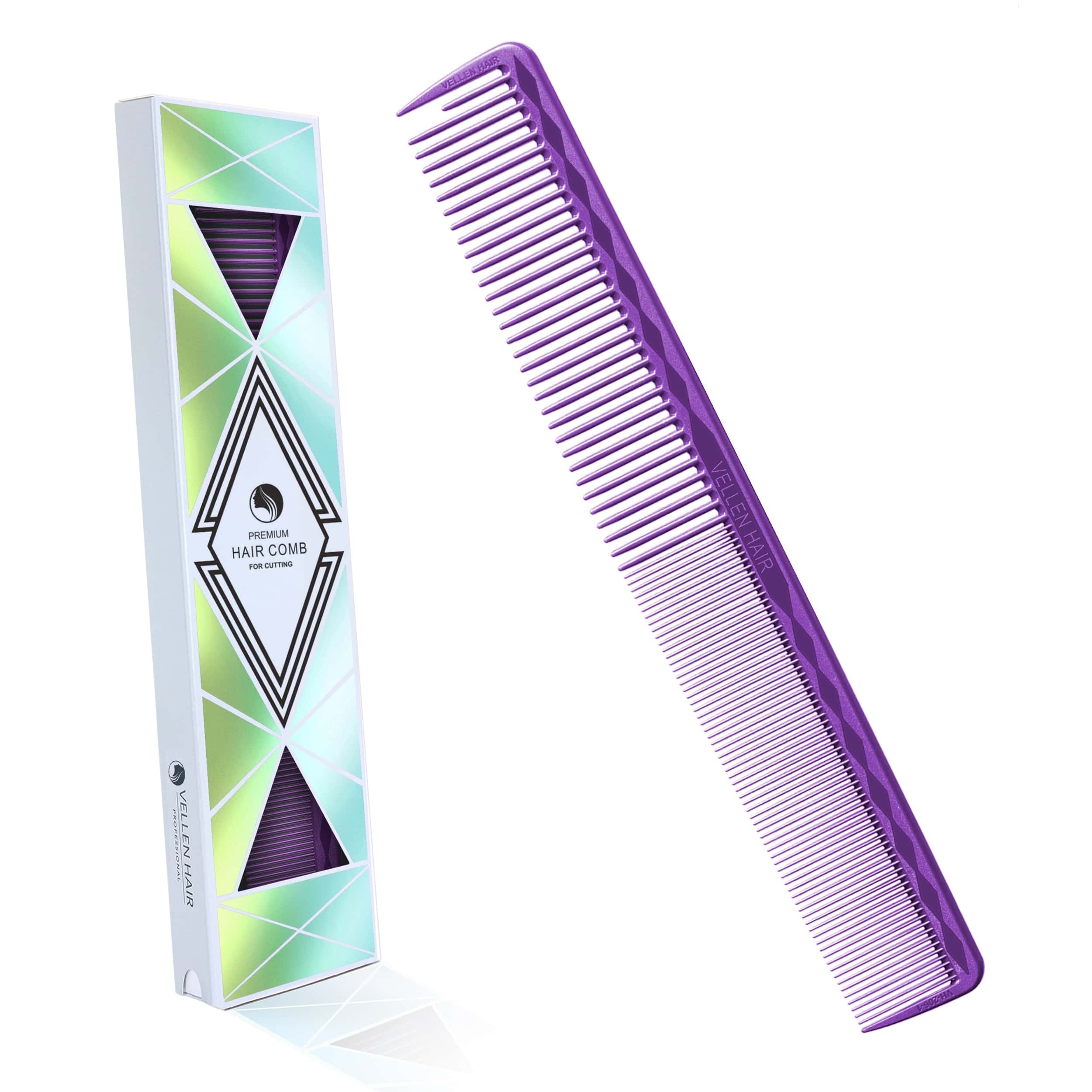 Vellen Hair® Ultimate Cutting Comb - VH206 - 18.7 cm / 7.36 inch - Purple