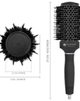 Ceramic/Ionic Round Hairbrush 1.3 inch / 32 mm - Black