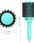 Ceramic/Ionic Round Hairbrush 2 inch / 53 mm - Mint