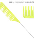 Highlighting Comb Set 1.0 - 2 Sizes - Yellow/Green