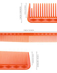 Vellen Hair® Ultimate Cutting Comb - VH202 - 17.8 cm / 7 inch - Orange