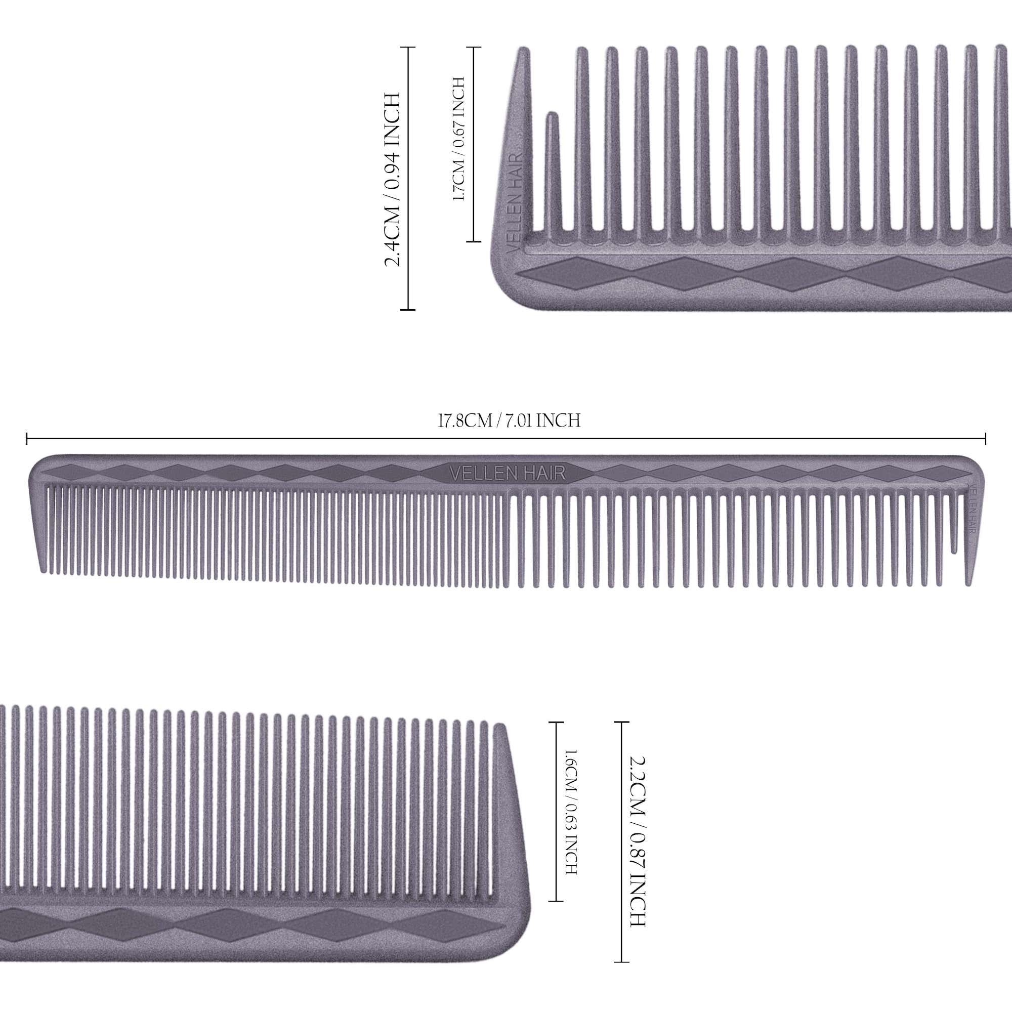 Vellen Hair® Ultimate Cutting Comb - VH202 - 17.8 cm / 7 inch - Gray
