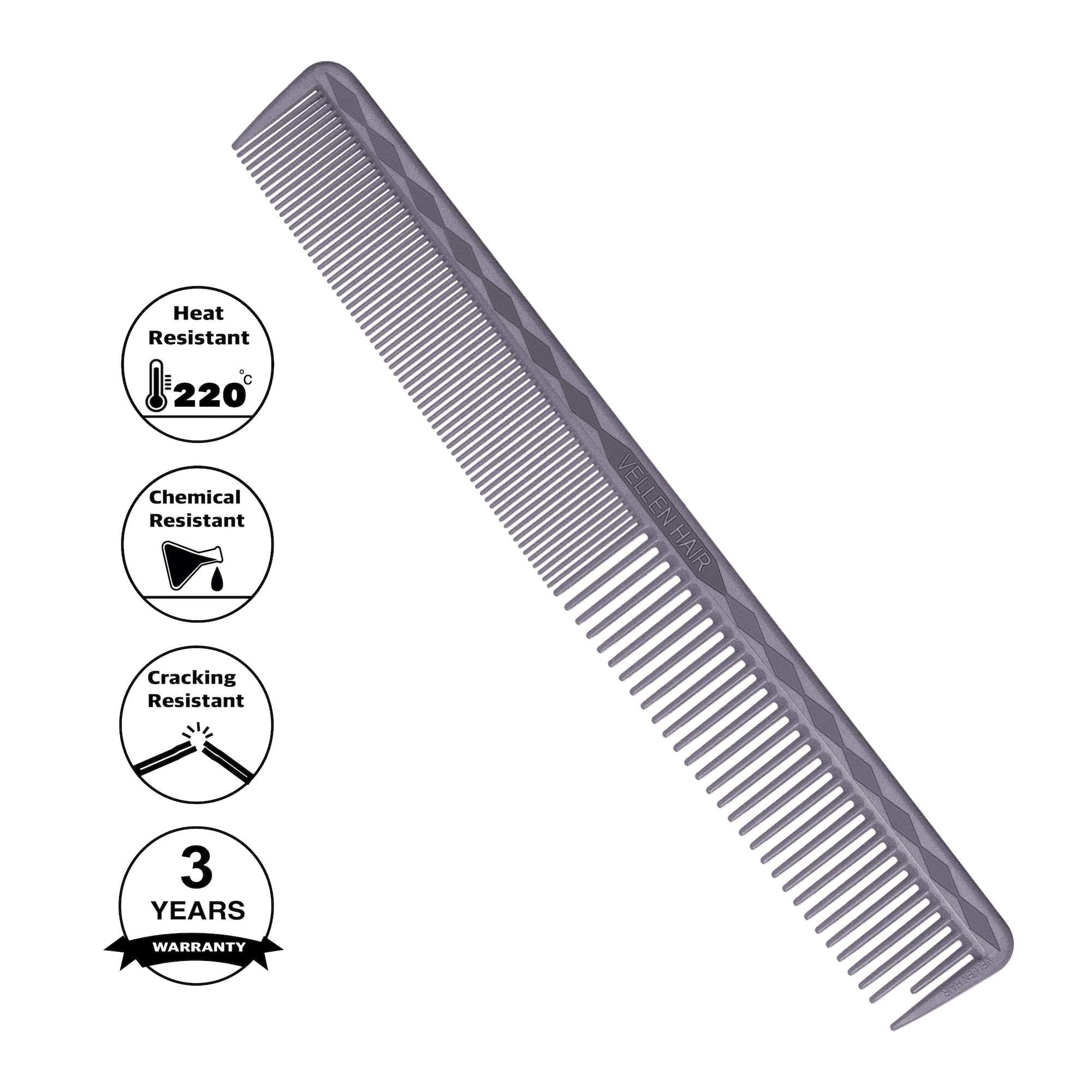 Vellen Hair® Ultimate Cutting Comb - VH202 - 17.8 cm / 7 inch - Gray