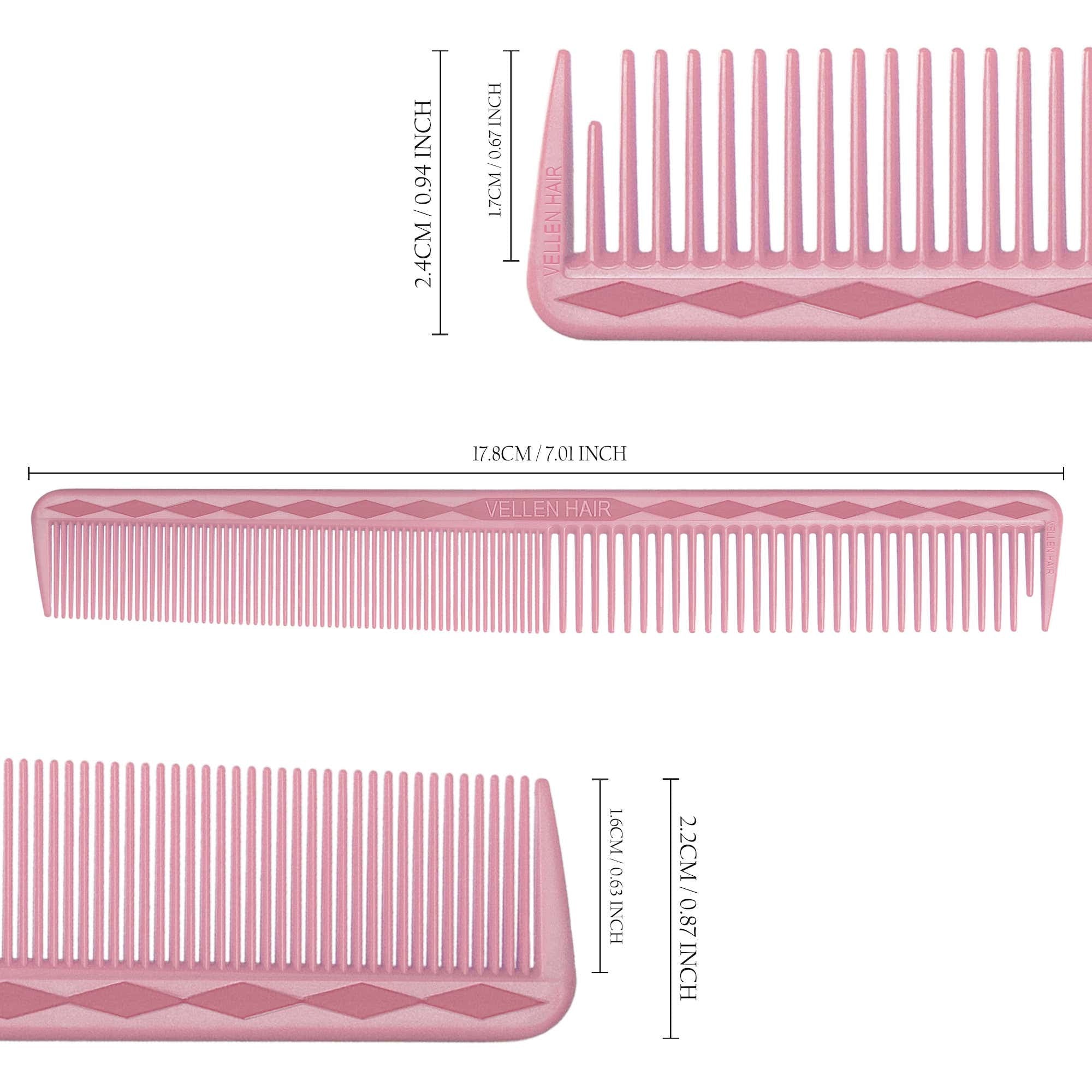 Vellen Hair® Ultimate Cutting Comb - VH202 - 17.8 cm / 7 inch - Pink