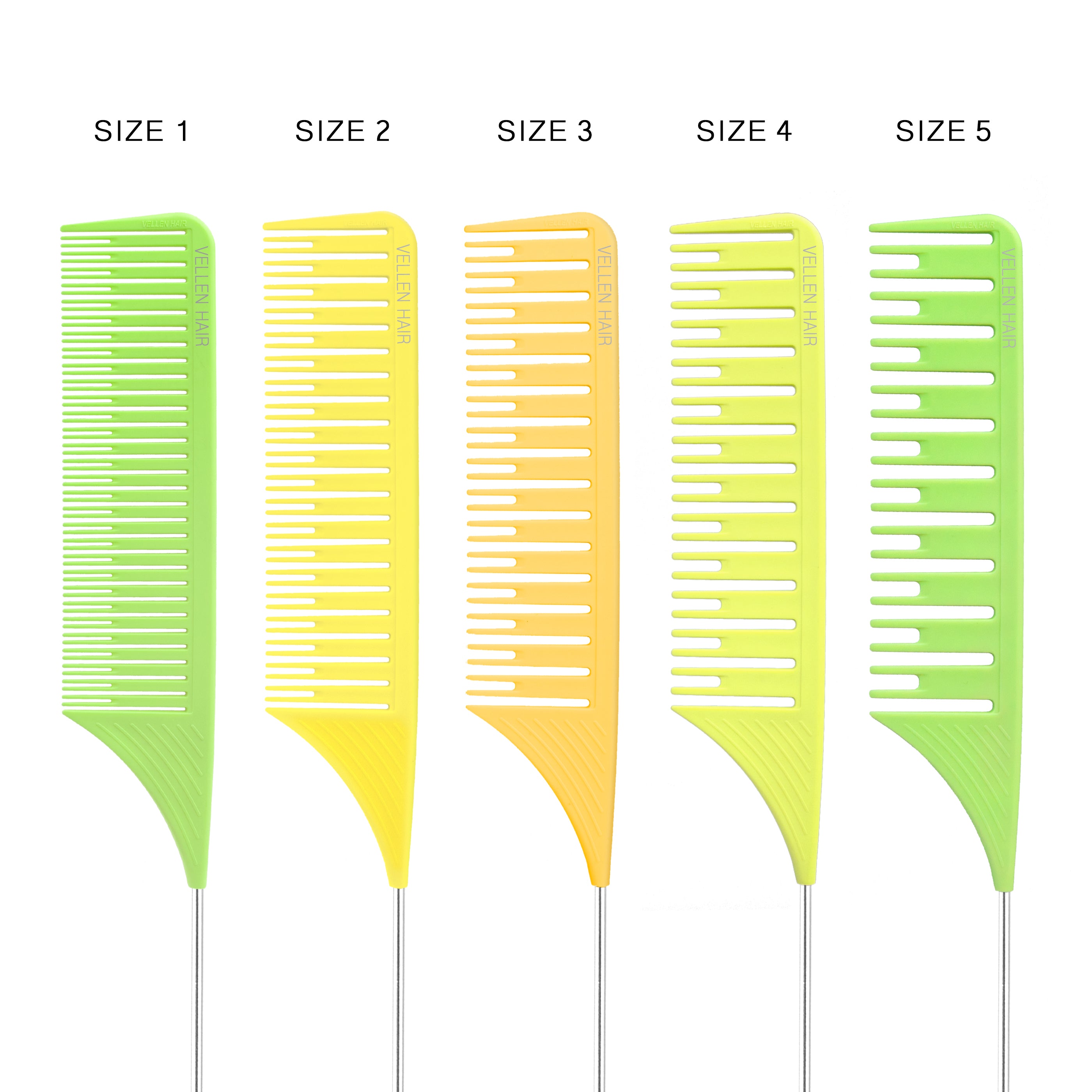 Highlighting Comb Set 1.0 - 2 Sizes - Yellow/Green